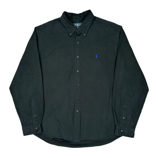 Custom Fit Ralph Lauren Shirt - 2XL Black Cotton