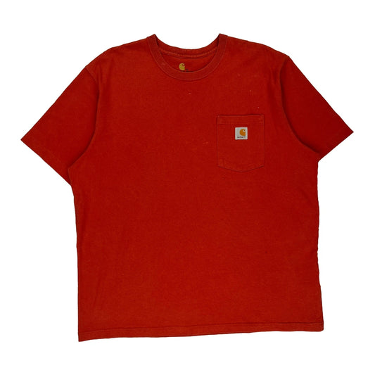 Carhartt T-Shirt - XL Red Cotton