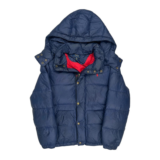 Vintage Age 14-16 Polo By Ralph Lauren Puffer - Large Blue Polyester