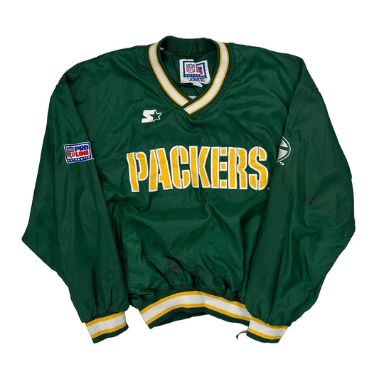 Packers Starter Nfl Windbreaker - Medium Yellow Polyester