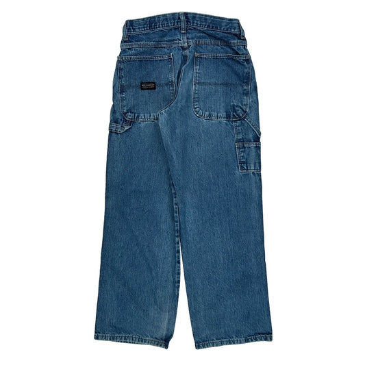 Wrangler Carpenter Jeans - 26W UK 4 Blue Cotton