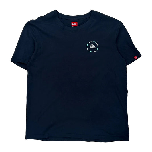 Quiksilver T-Shirt - Large Navy Cotton