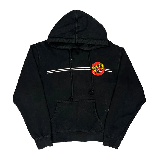 Santa Cruz Graphic Hoodie - Large Black Cotton