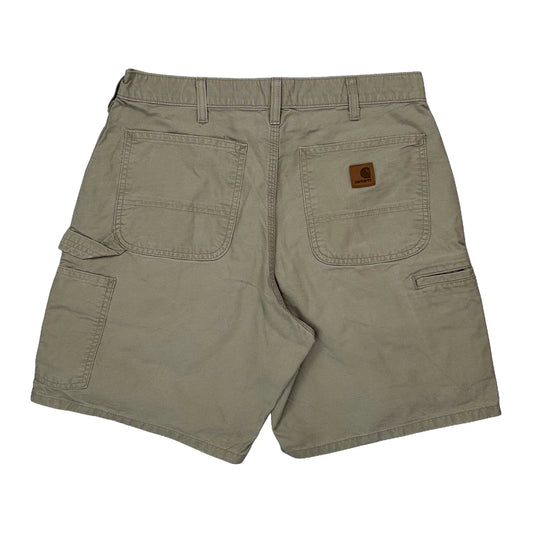 Carhartt Carpenter Shorts - 31W 8L Beige Cotton
