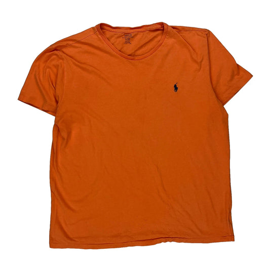 Polo By Ralph Lauren T-Shirt - Large Orange Cotton