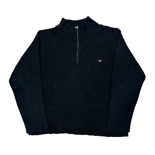 Polo By Ralph Lauren 1/4 Zip - 2XL Black Cotton