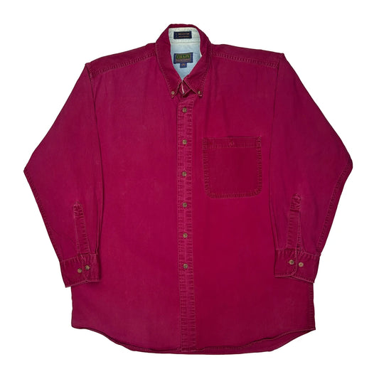 Chaps Ralph Lauren Shirt - Large Red Cotton