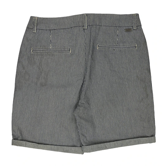 Barbour Pinstripe Shorts - 30W UK 10 Grey Cotton