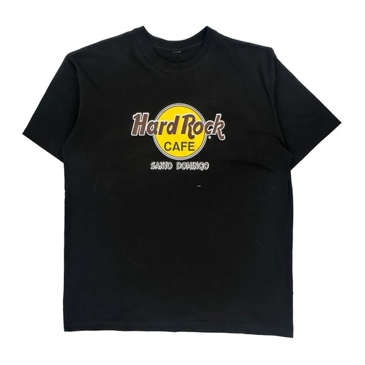 Santo Domingo Hard Rock Cafe Graphic T-Shirt - XL Black Cotton