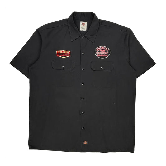 Fireball Dickies Graphic Short Sleeve Shirt - XL Black Polyester Blend