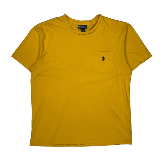 Polo By Ralph Lauren T-Shirt - Medium Yellow Cotton