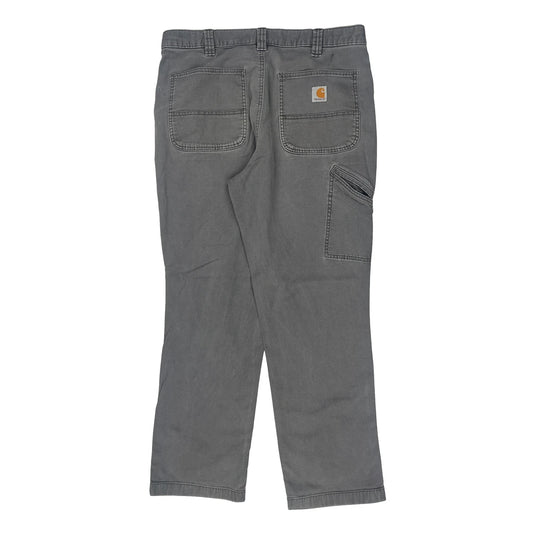 Carhartt Carpenter Trousers - 34W 30L Grey Cotton
