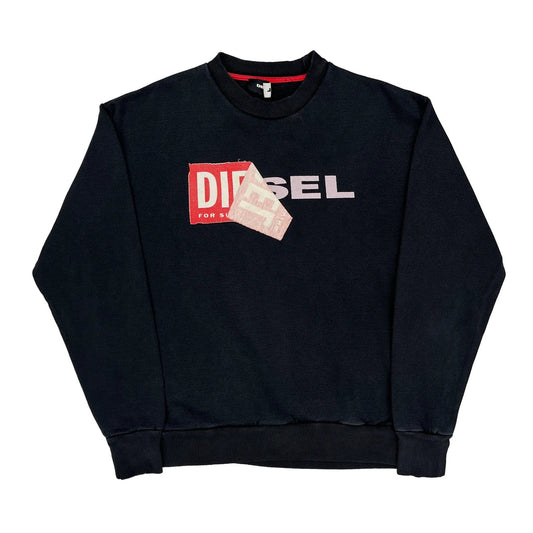 Vintage For Successful Living Diesel Top - XL Black Cotton