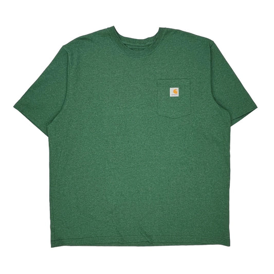 Carhartt T-Shirt - 2XL Green Cotton