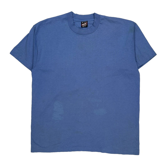 Western Public Radio Fruit Of The Loom Graphic T-Shirt - XL Blue Cotton Blend