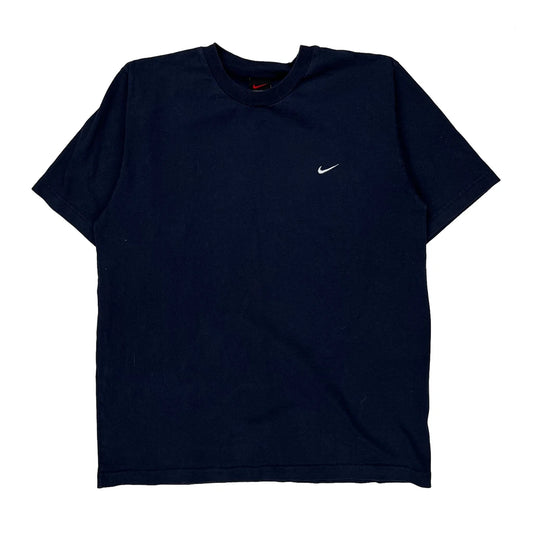 Nike T-Shirt - Medium Navy Cotton