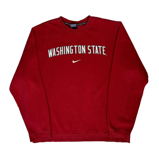 Washington State Nike College Sweatshirt - XL Red Cotton