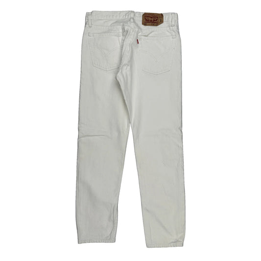 501 Levis Jeans - 32W 30L White Cotton
