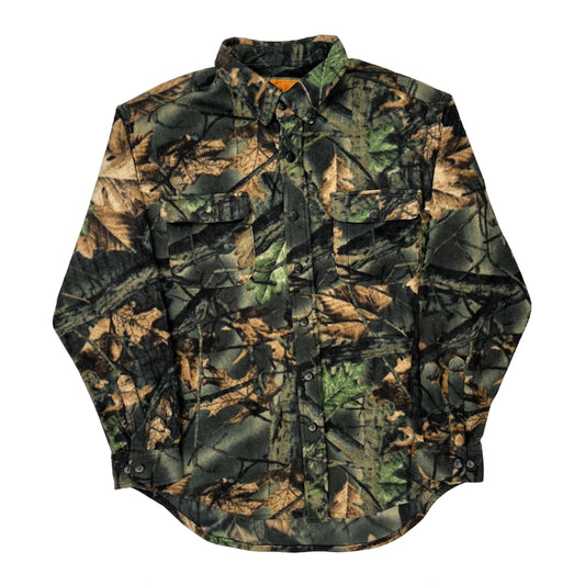 Trail Crest Flannel Shirt - Large Camo Polyester