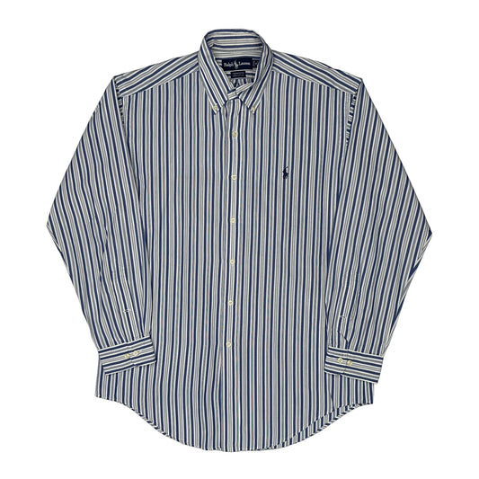Yarmouth Ralph Lauren Striped Shirt - Medium White Cotton