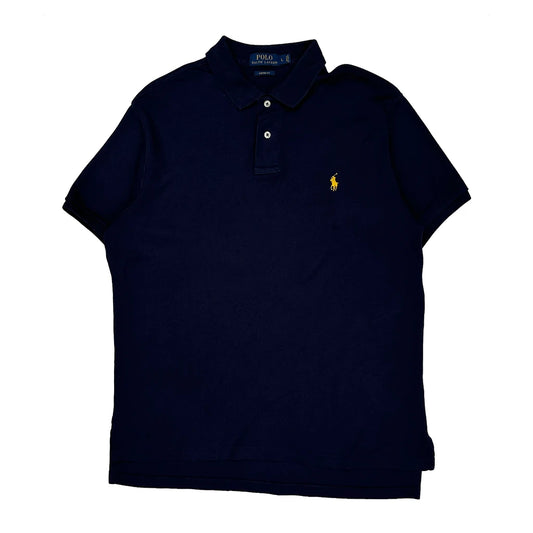 Polo By Ralph Lauren Polo Shirt - Large Navy Cotton