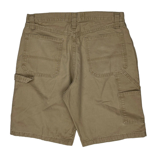 Wrangler Carpenter Shorts - 32W 10L Beige Cotton