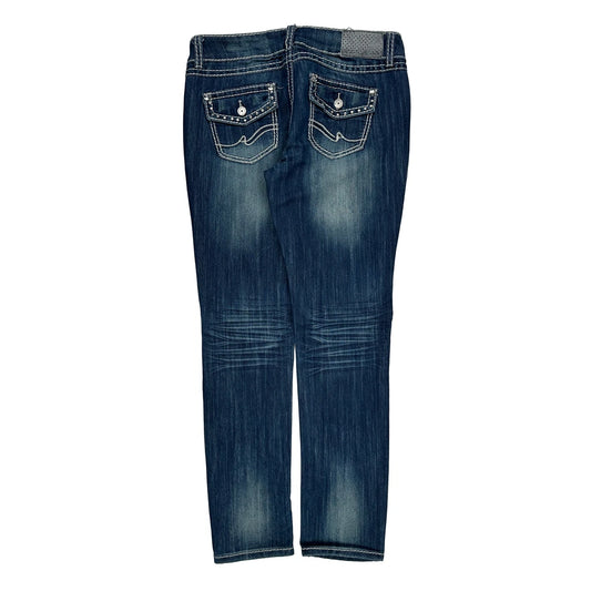 Unbranded Jeans - 34W UK 12 Blue Cotton Blend