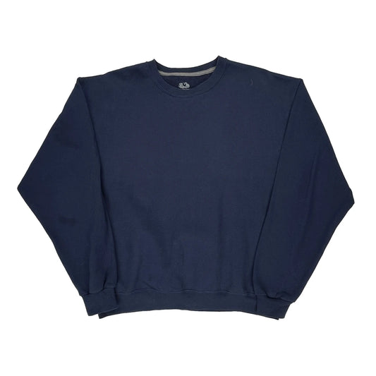Fruit Of The Loom Sweatshirt - XL Navy Cotton