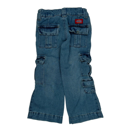 Age 4 Oshkosh Cargo Jeans - Small Blue Cotton