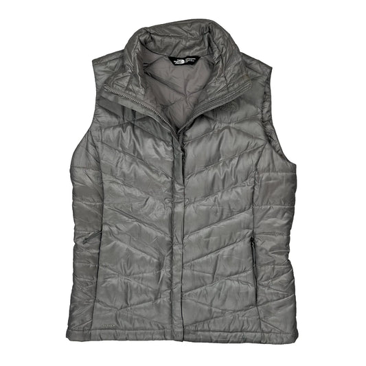 550 Fill The North Face Puffer Vest - Small Gray Polyester