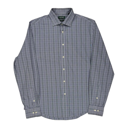 Ralph Lauren Striped Shirt - Large Grey Cotton