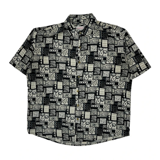 Summa Hawaiian Shirt - XL Black Silk Blend
