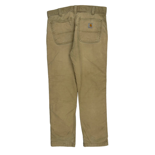 Carhartt Carpenter Trousers - 34W 30L Beige Cotton