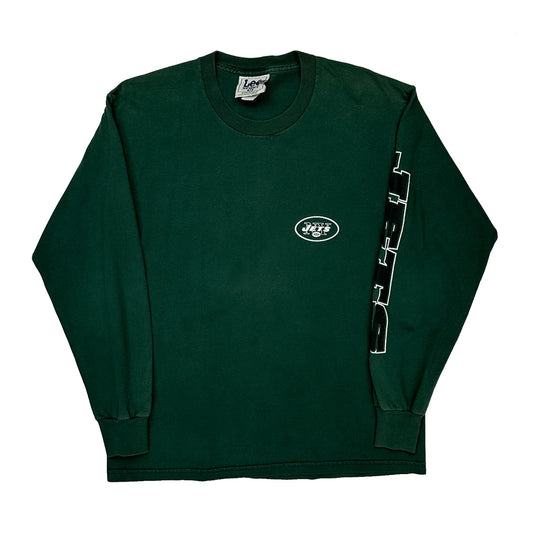 Jets Lee Sport Nfl Long Sleeve T-Shirt - Medium Green Cotton