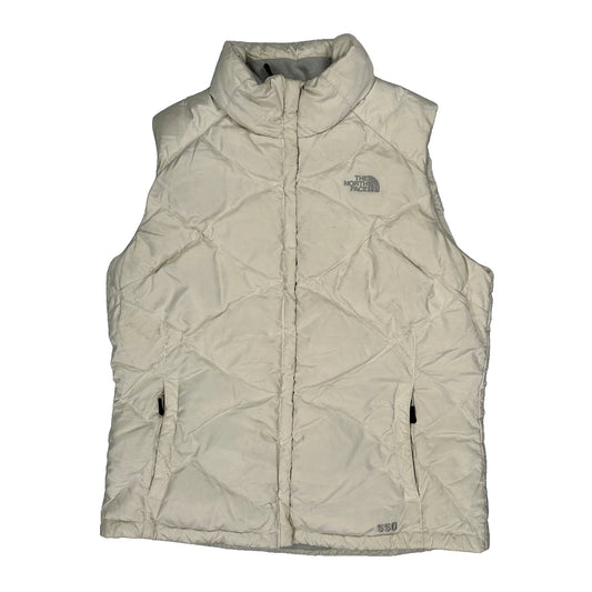 550 Fill The North Face Gilet - Large Cream Polyester