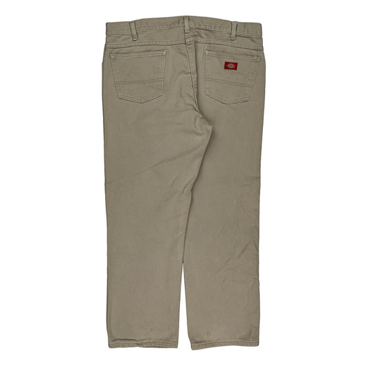 Dickies Trousers - 38W 30L Beige Cotton