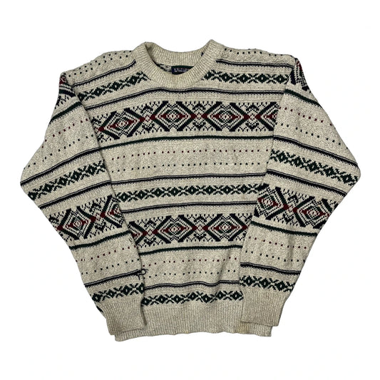 Van Heusen Jumper - Large Cream Cotton