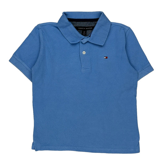 Age 7-8 Tommy Hilfiger Polo Shirt - Small Blue Cotton