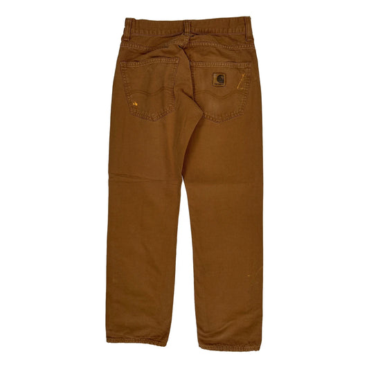 Carhartt Trousers - 28W 30L Brown Cotton