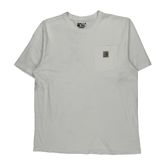 Carhartt Tall T-Shirt - Large White Cotton