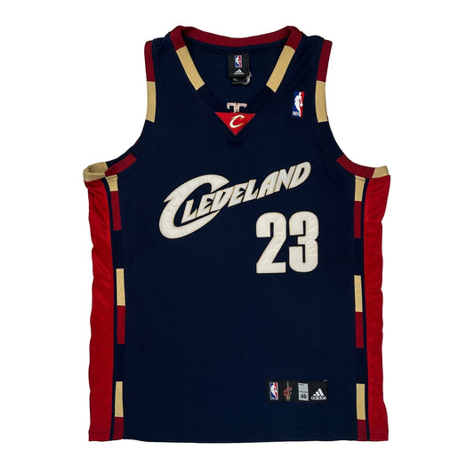 Cleveland Cavaliers Adidas Lebron James Jersey - Large Navy Polyester