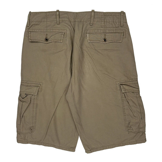 Vintage Levis Cargo Shorts - 34W 11L Khaki Cotton