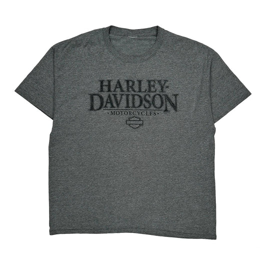 Napoleon Ohio Harley Davidson Graphic T-Shirt - XL Grey Cotton