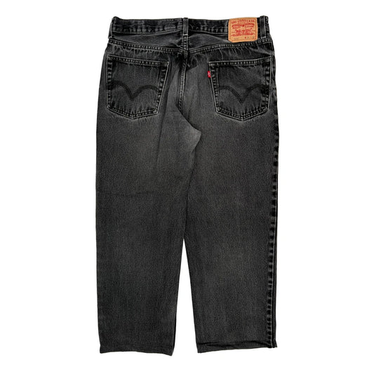 Levis 550 Jeans - 34W 32L Black Cotton