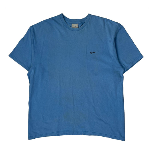 Vintage Nike T-Shirt - XL Blue Cotton
