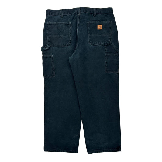 Carhartt Carpenter Trousers - 38W 30L Black Cotton