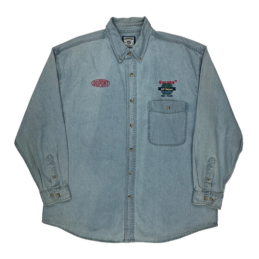 Lee Denim Shirt - XL Blue Cotton