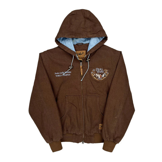 Pinto World Championship Roper Range Gear Graphic Jacket - Medium Brown Cotton