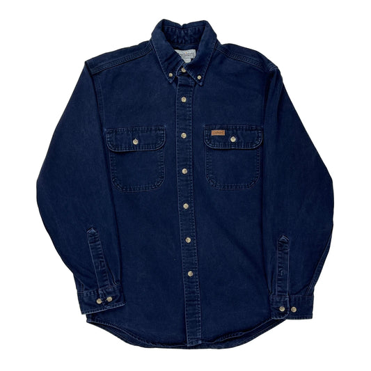 Carhartt Denim Shirt - Small Navy Cotton