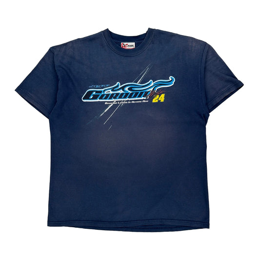 Jeff Gordon Chase Authentics Nascar T-Shirt - XL Navy Cotton